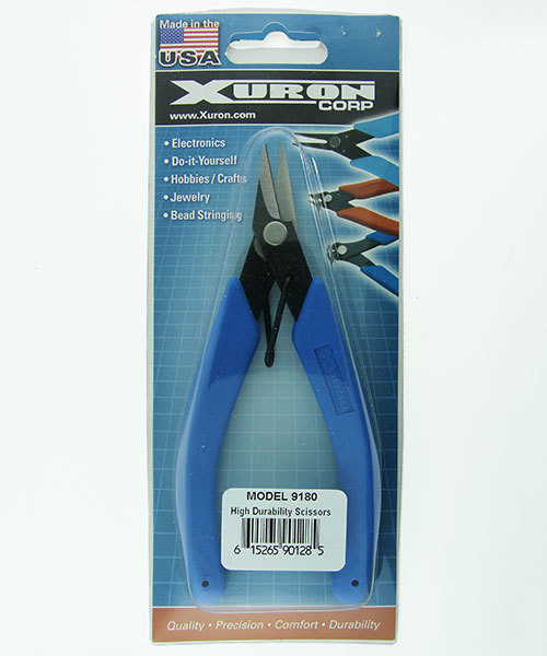 Xuron PL49180 = Xuron High Durability Scissors with Serrated Cutting Blades