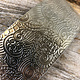 NSP43 = Patterned Nickel Silver Sheet ''Paisley Garden'' 2'' x 6'' (Choose Gauge)