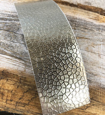 NSP47 = Patterned Nickel Silver Sheet ''Lake Bed'' 2'' x 6'' (Choose Gauge)