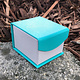 DBX4350 = Deluxe Magnetic Teal/White Ring Box 1-7/8'' x 2-1/4'' x 1-1/2'' (Each)