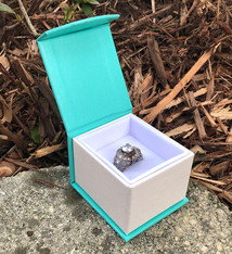DBX4350 = Deluxe Magnetic Teal/White Ring Box 1-7/8'' x 2-1/4'' x 1-1/2'' (Each)