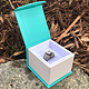 DBX4350 = Deluxe Magnetic Teal/White Ring Box 1-7/8'' x 2-1/4'' x 1-1/2'' (Each)