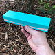 DBX4353 = Deluxe Magnetic Teal/White Bracelet Box 8-3/4'' x 2-1/4'' x 1'' (Each)