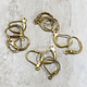 428BR-02 = Brass Leverback with Ring (Pkg of 12)