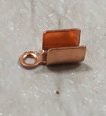 500CU-12 = Fold Over Chain End Copper 8mm (Pkg of 100)