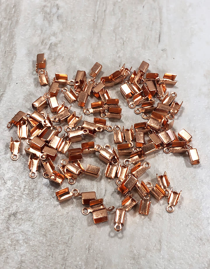 500CU-12 = Fold Over Chain End Copper 8mm (Pkg of 100)