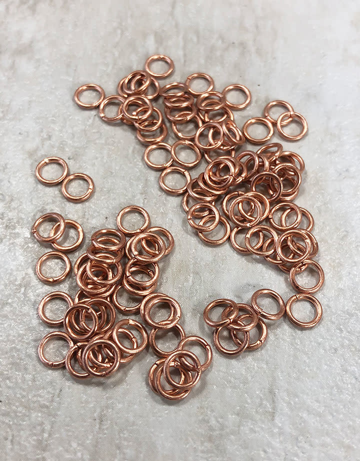 900CU-5032 = Copper Jump Ring Open 5.0mm OD x .032'' (Pkg of 100)