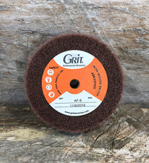 BF702 = Satin Finish Buff RED VERY FINE 2-1/2" x 3/4"