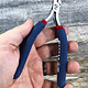Tronex PL30747A = Tronex 747A Stubby Angled Chainmaille Pliers - Long Ergo Handle
