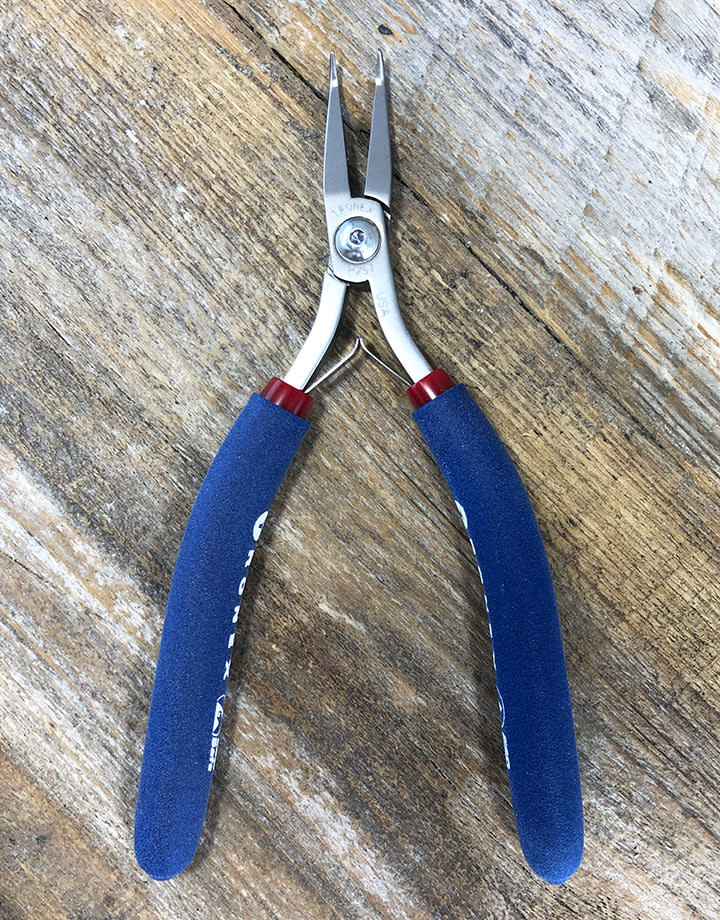 Tronex PL30757 = Tronex 757 Bent Nose 60deg Fine Tip Pliers - Long Ergo Handle