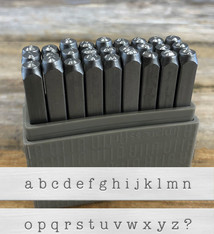 PN961 = 3mm Typewriter Lowercase Letter Punch Set