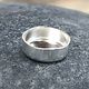514S-6.0 = Sterling Silver 6mm Round Bezel Cup (Pkg/5)