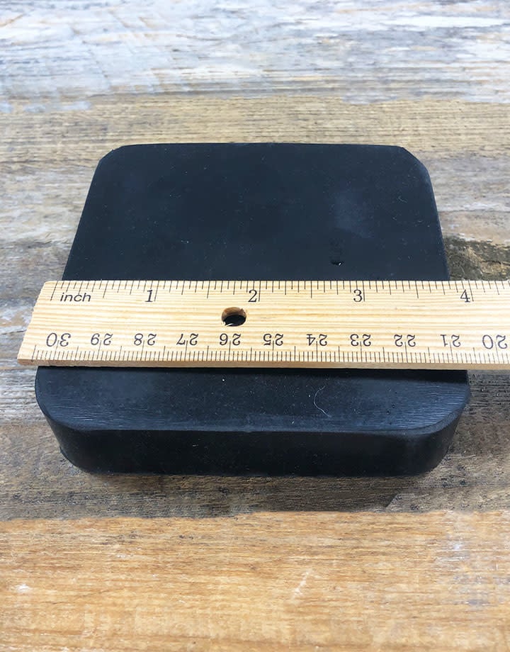 AN404 = Rubber Bench Block 4'' x 4'' x 3/4''