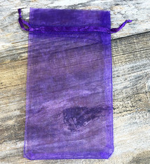 DBX1294PU = Organza Drawstring Pouch Purple 4"x5" (Dozen)
