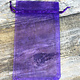 DBX1294PU = Organza Drawstring Pouch Purple 4"x5" (Dozen)