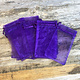 DBX1294PU = Organza Drawstring Pouch Purple 4"x5" (Dozen)
