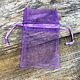 DBX1292PU = Organza Drawstring Pouch Purple 3-1/2''x3-1/2'' (Dozen)