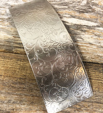 NSP49 = Patterned Nickel Silver Sheet ''Grapevine'' 2'' x 6'' (Choose Gauge)