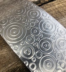 ASP4820 = Patterned Aluminum Sheet ''Bubbles'' 2'' x 6'' 20ga