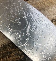 ASP4920 = Patterned Aluminum Sheet ''Grapevine'' 2'' x 6'' 20ga