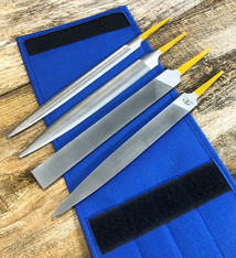 Grobet USA 30.299V = Inox Hand File Set Cut 2 (4pcs)