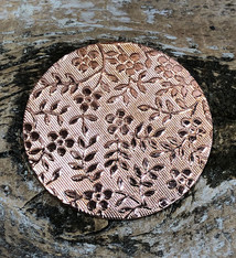 CSP647 = Pattern Copper Disc 1" x 24ga "Mini Floral" (Pkg/6)