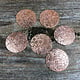 CSP647 = Pattern Copper Disc 1" x 24ga "Mini Floral" (Pkg/6)