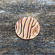 CSP640-1/2 = Pattern Copper Disc 1/2" x 24ga "Mega Fingerprint" (Pkg/6)