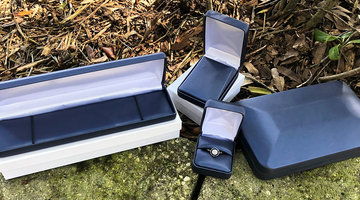 Blue Satin Boxes