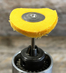 17.912 = Mini Mounted Yellow Muslin Buff, 1" (Pkg/3)