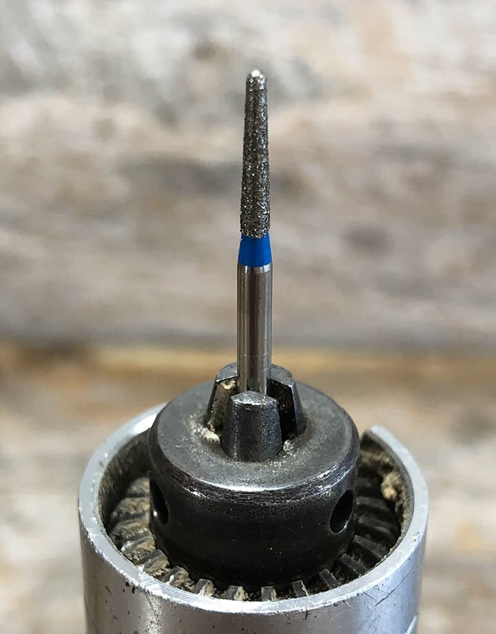 BR1604 = Blu Diamond Bur Cone (8.3 x 2.0mm)