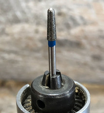 BR1607 = Blu Diamond Bur Rounded Cone (10.5 x 3.1mm)