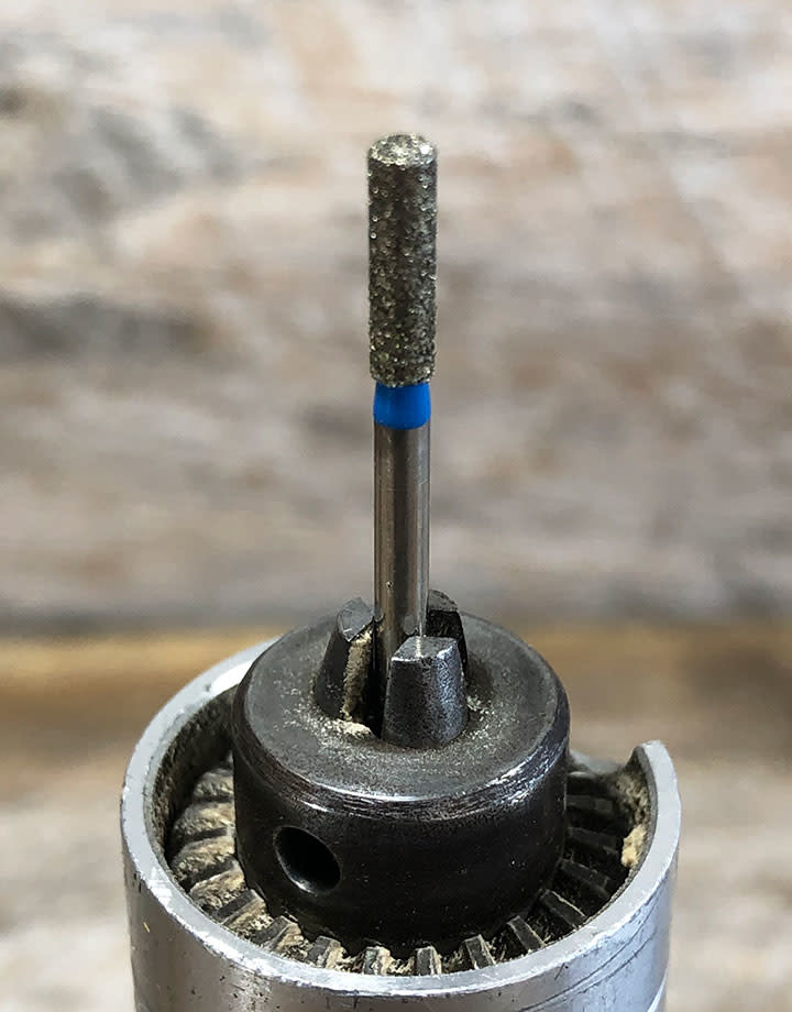 BR1613 = Blu Diamond Bur Cylinder (9.5 x 2.7mm)