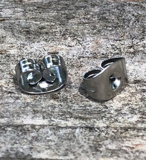 909L-06 = Stainless Steel Earring Backs (Pkg of 144)