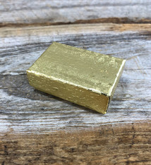 DBX2810G = BOXES - COTTON FILLED GOLD FOIL  1-7/8'' x 1-1/4'' x 5/8''   CASE 100