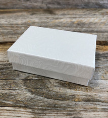 DBX2832W = BOXES - COTTON FILLED WHITE  3-1/4'' x 2-1/4'' x 1''  CASE 100