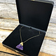 DBX1171 = Gold Latch Leatherette Necklace  Box