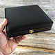 DBX1171 = Gold Latch Leatherette Necklace  Box