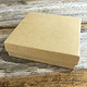 DBX2833K = Cotton Filled Box Kraft Color 3-1/2'' x 3-1/2'' x 1''  (Case of 100)