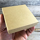 DBX2833K = Cotton Filled Box Kraft Color 3-1/2'' x 3-1/2'' x 1''  (Case of 100)