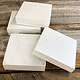 DBX2833W = BOXES - COTTON FILLED WHITE  3-1/2'' x 3-1/2'' x 1''  CASE 100