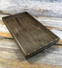 DTR2100 = Stackable Ash Finish Wooden Display Tray 1" deep