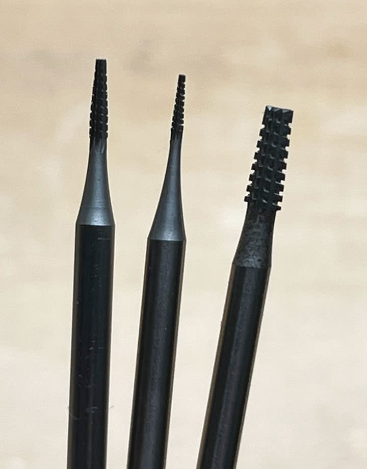 Busch Cone Square Cross Cut Burs - Figure 23, Sizes 0.5mm To 3.1mm (Box Of 6) - Made In Germany