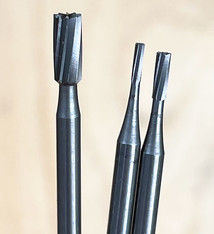 Panther Burs Cylinder Plain Square Bur (Pkg of 6) - Choose Size