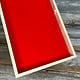 DIS1910R = ECONOMY  VELVET TRAY INSERT PAD Red