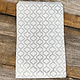 DBG1134 = Paper Gift Bag Silver Trellis Pattern 6'' x 9'' (Bundle of 100)