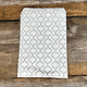 DBG1133 = Paper Gift Bag Silver Trellis Pattern 5'' x 7'' (Bundle of 100)