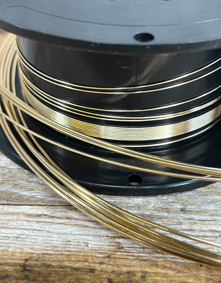 thumbnail image 2 of 14/20 Yellow Gold-Filled Wire – Half Round Half Hard – 10-24 Gauge – 1 To 10 Ft – Jewelry Making 2 of 4