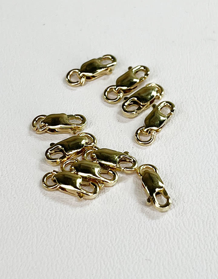 912-21 = Lobster Clasp 2.7 x 7mm with Jump Ring 10KY Gold