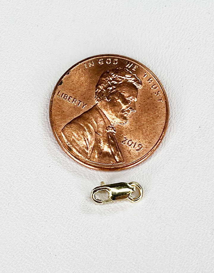 912-21 = Lobster Clasp 2.7 x 7mm with Jump Ring 10KY Gold
